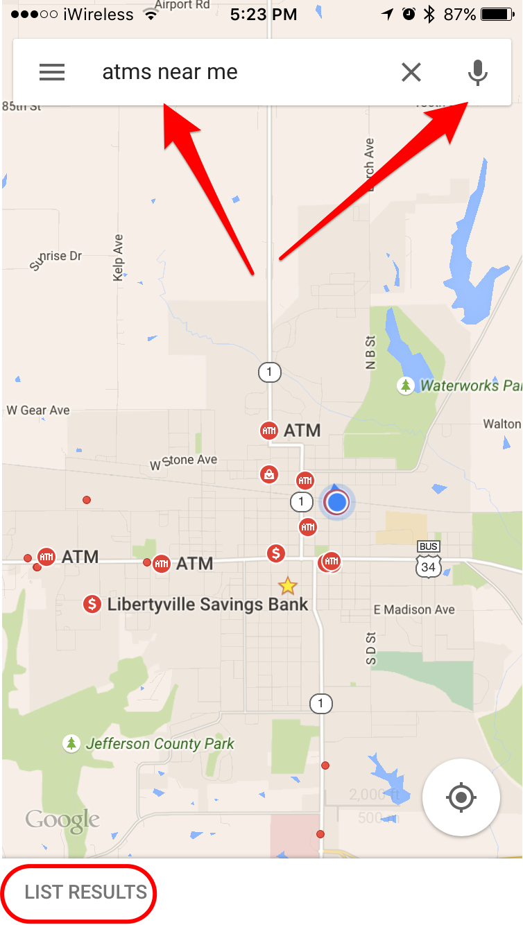 How to Use Google Maps to Find Nearby ATMs