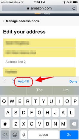 safari autofill phone number