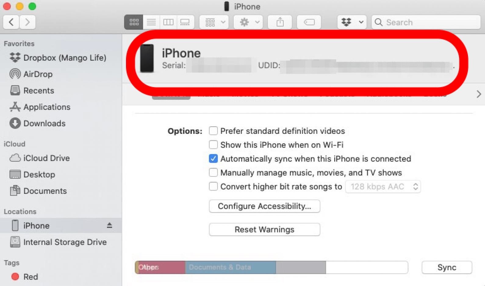 how to find an iphone from a mac