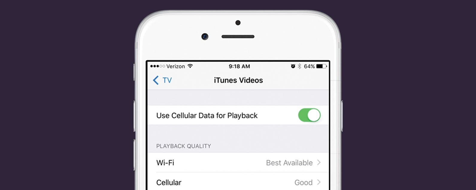 How to Use Cellular Data for Playback in the TV App on ...
