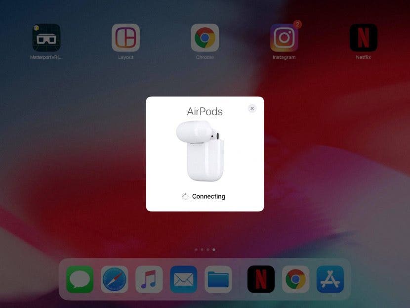 connect apple airpods