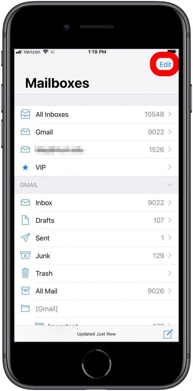 mweb mail settings for iphone