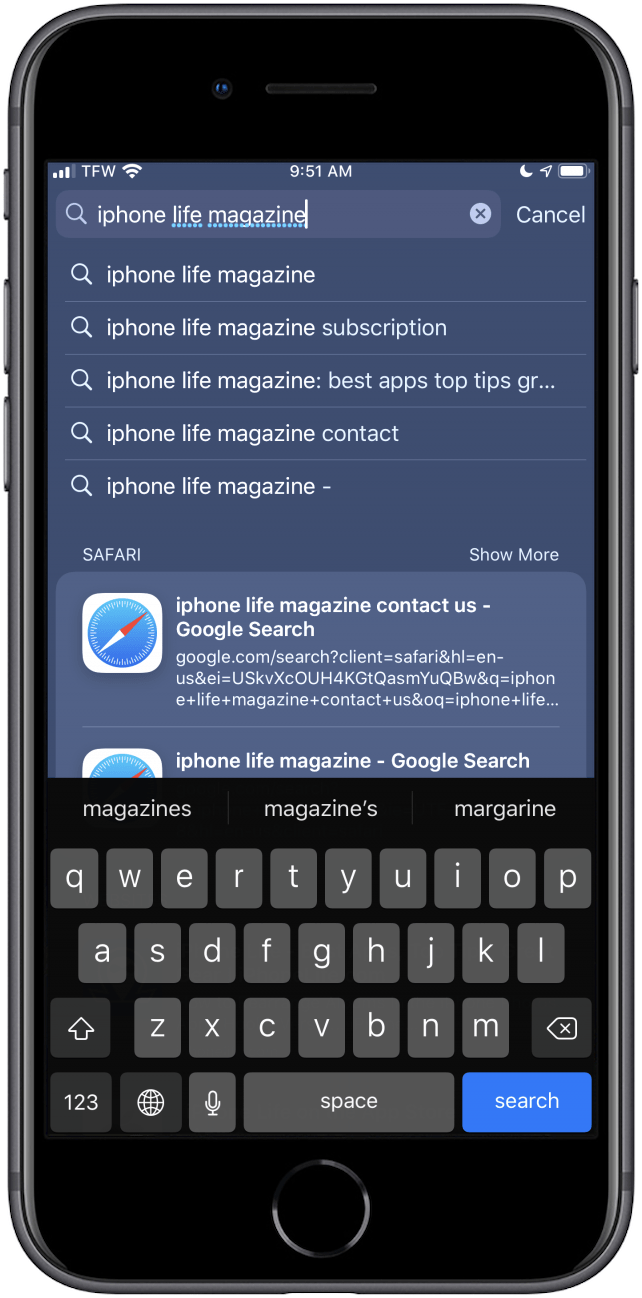 iPhone, Search, iPad