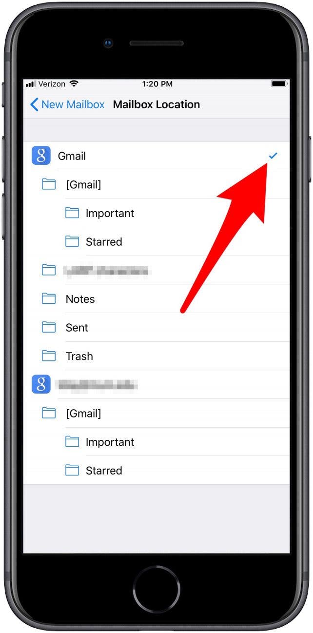 how to make inbox folder in mail app on windows 10