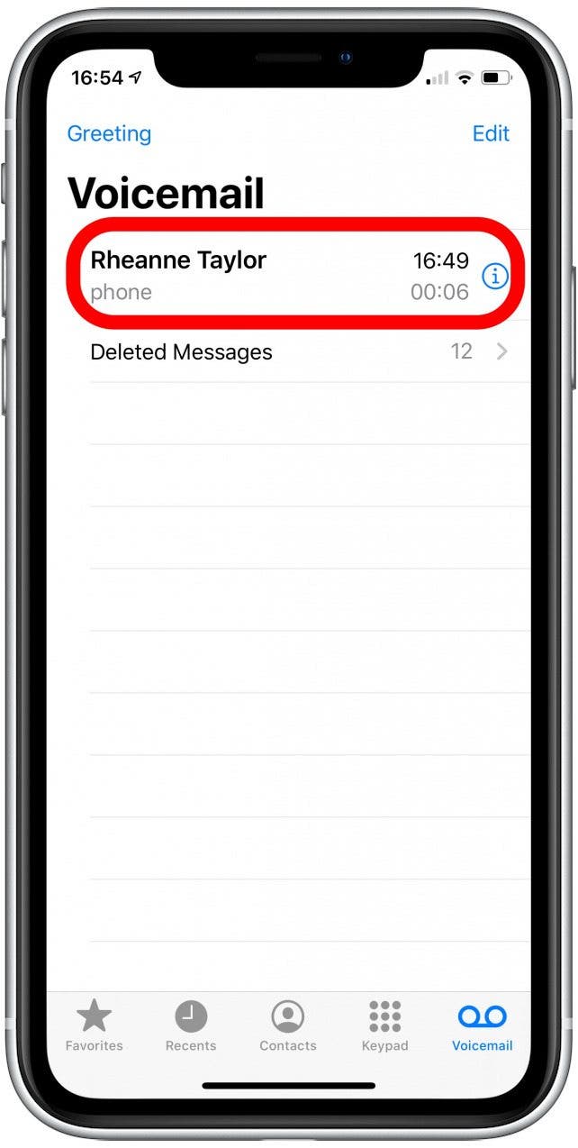 how to save a voicemail message on iphone