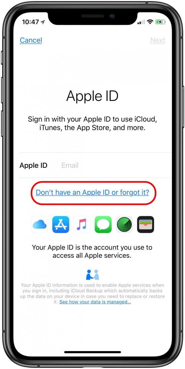 where to find apple id