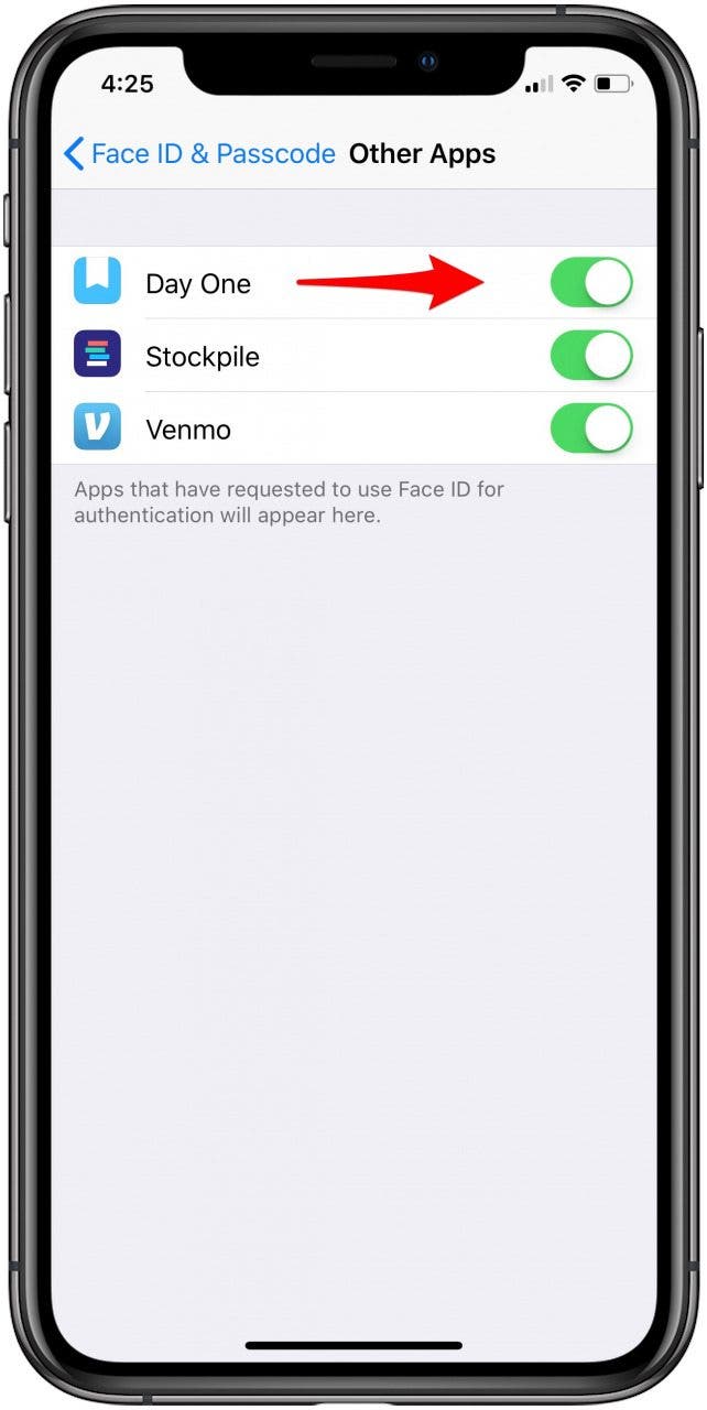 How to Turn on Face ID for Apps in Settings