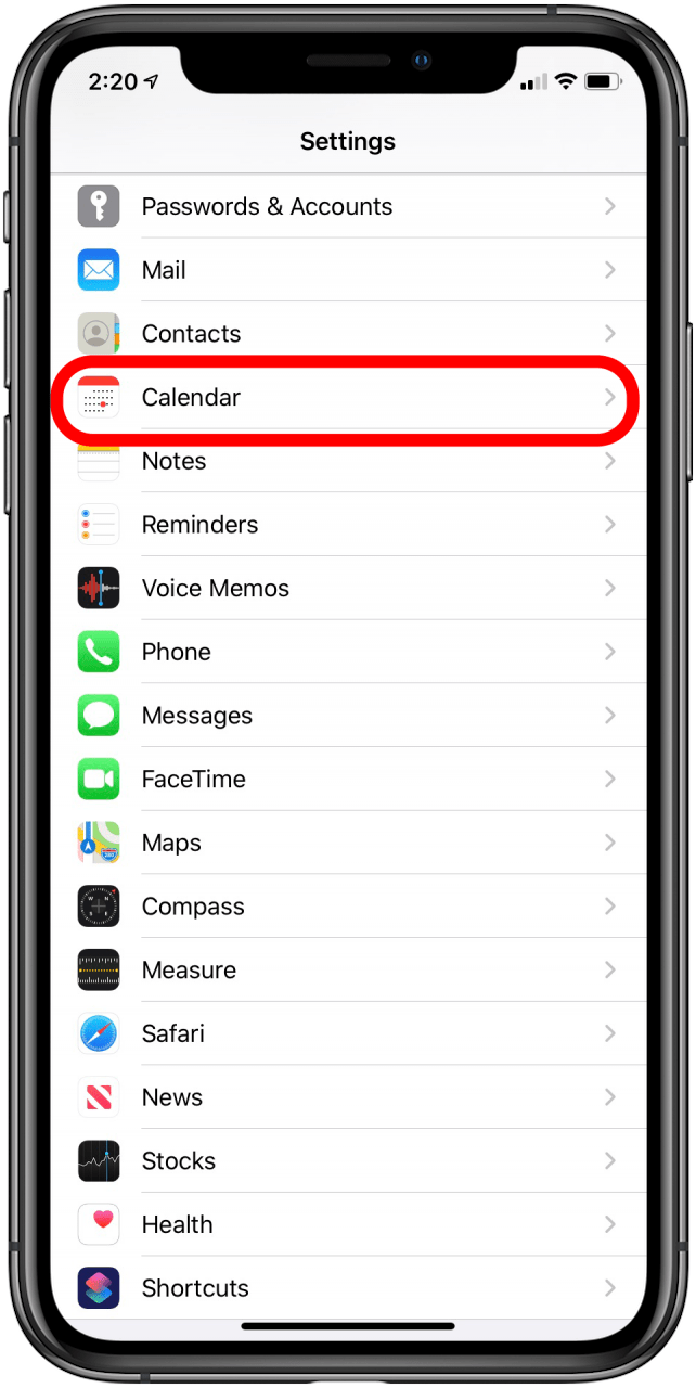 How to Set a Default Calendar on the iPhone iPad