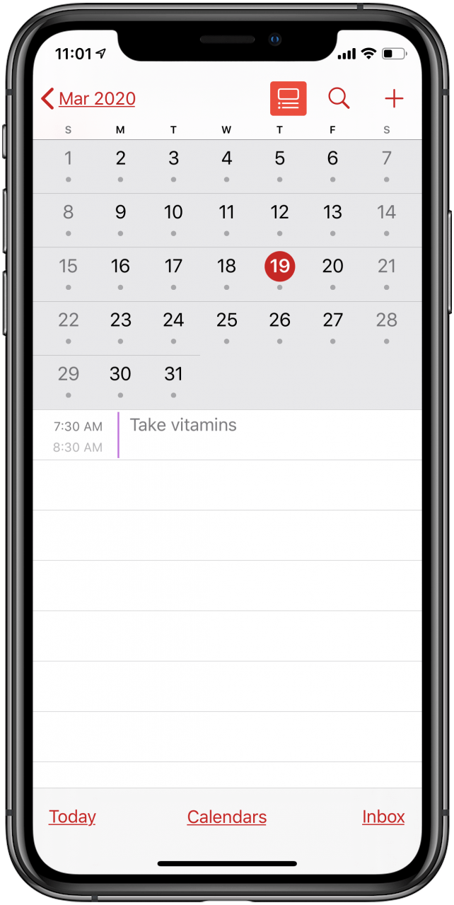 How to Switch to the List View in the Calendar App on Your iPhone or iPad