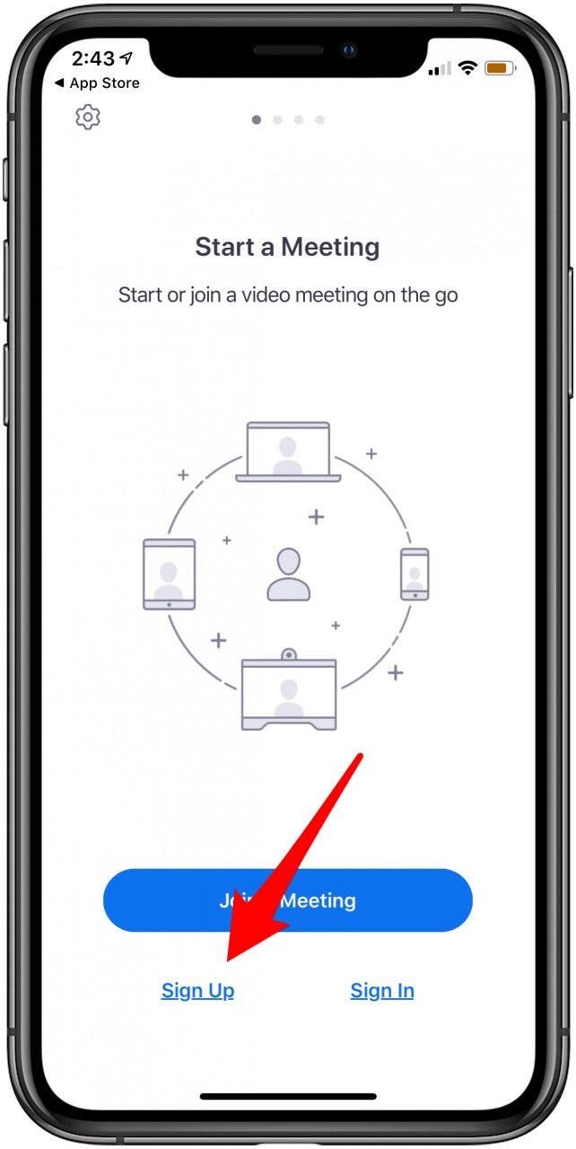 how to set up a zoom meeting on your phone