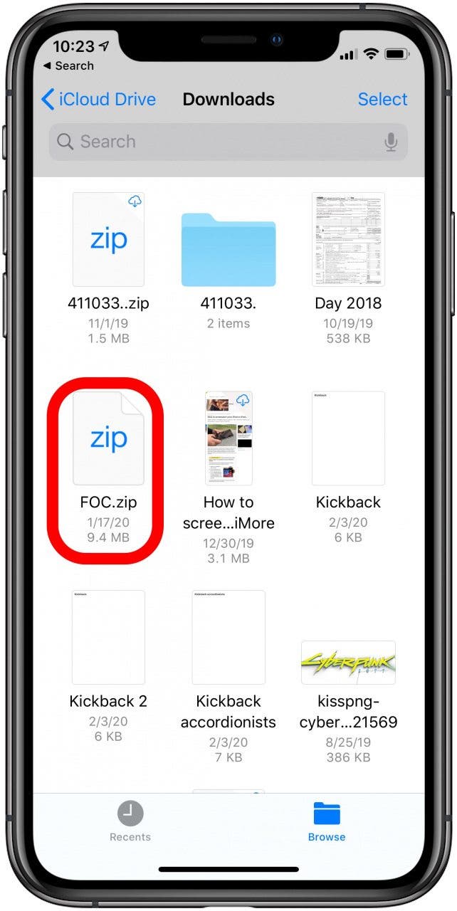how to view zip files on iphone