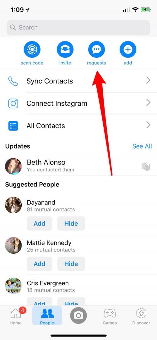 how to see your hidden messages on messenger