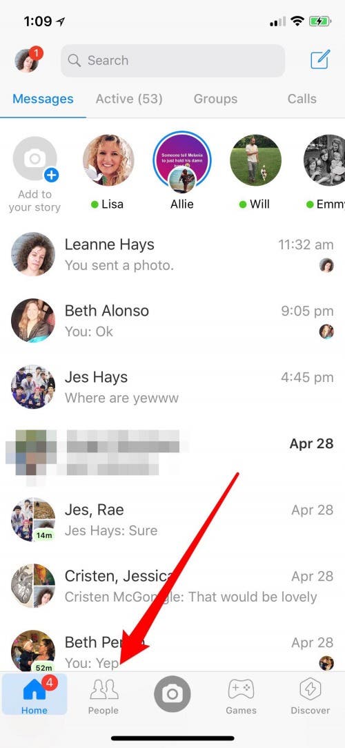 hidden messages on facebook messenger