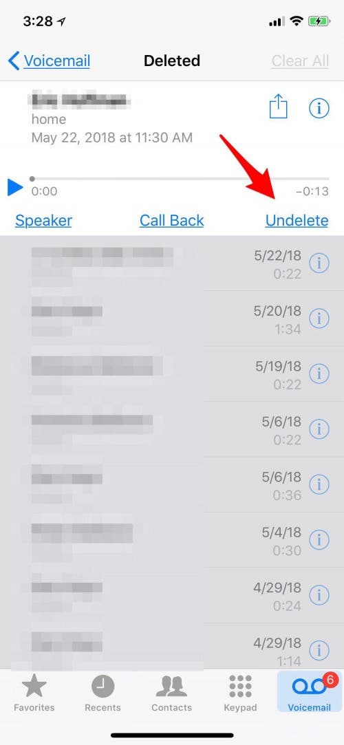 can you see deleted calls on iphone