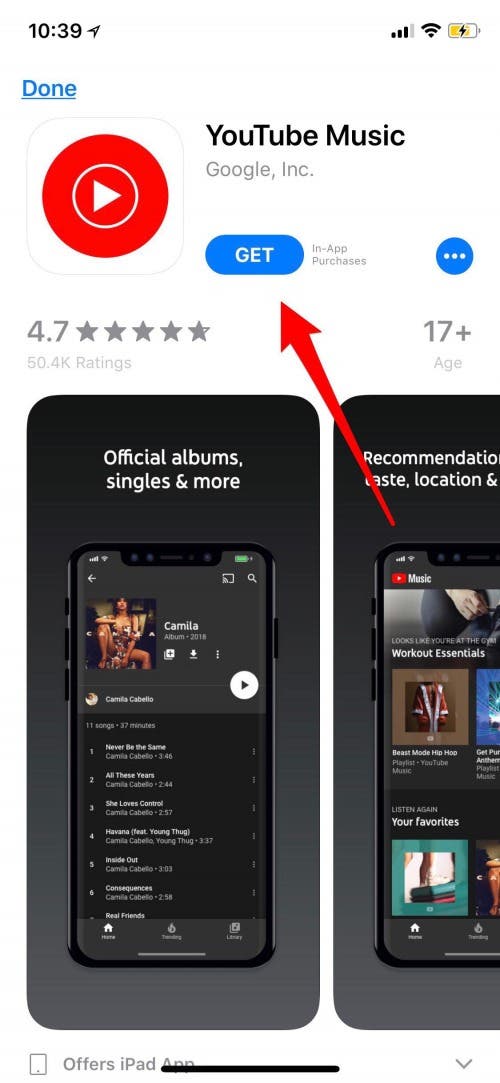 youtube music download iphone