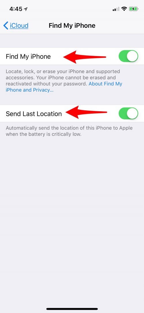 turn off find my iphone online to repair display screen