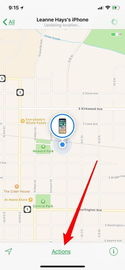 turn find my iphone off