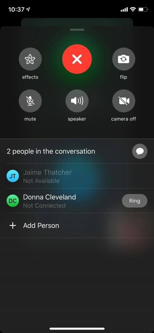 incoming facetime call ios 14