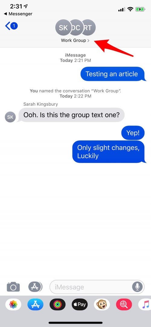 group messaging peekit
