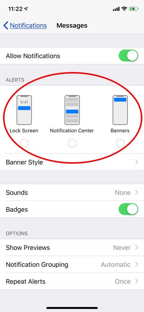 how to show hidden text messages on iphone