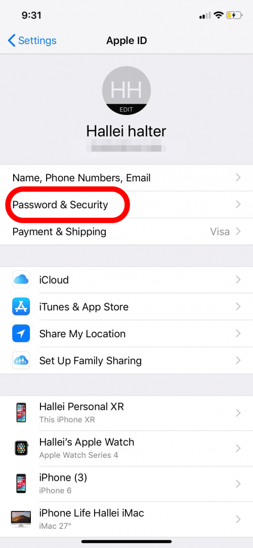 apple mac change password
