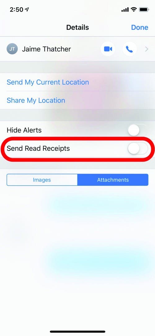 text message read receipt android app