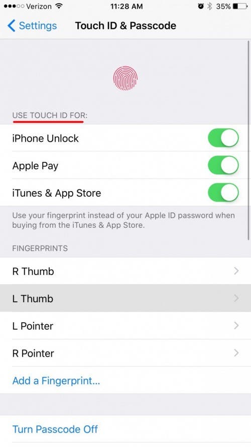 How to set lock on iphone