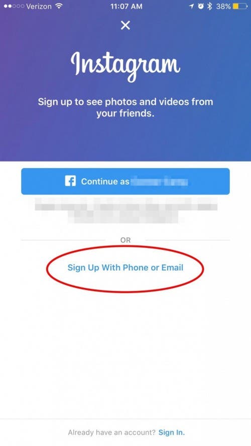 how to sign into a different email account iphone