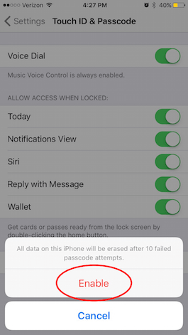 How to Set Your iPhone to Erase All Data After 10 Failed Passcode Attempts
