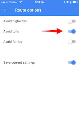 How To: Avoid Tolls on Google Maps