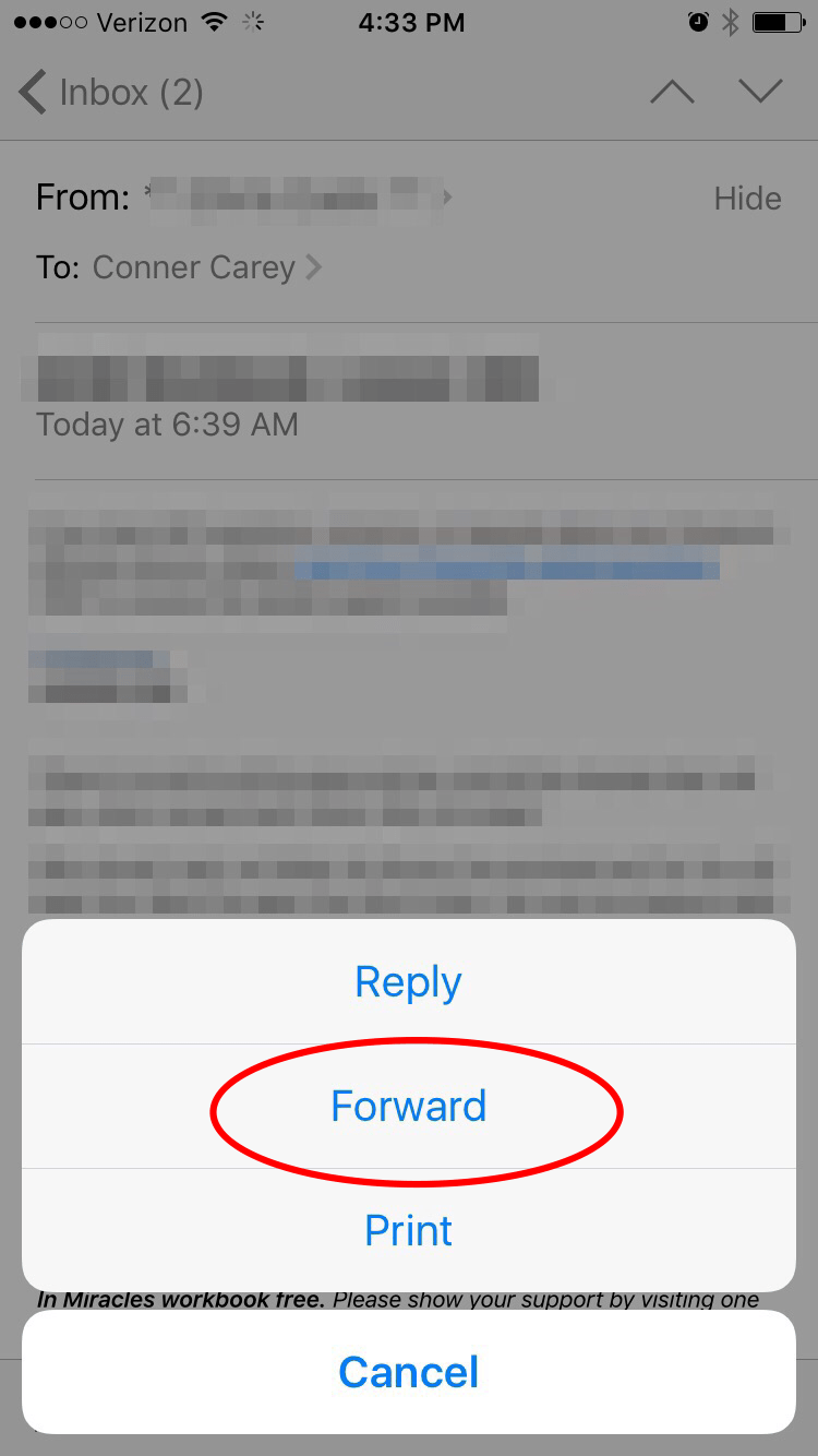 How To Forward An Email On Your Iphone