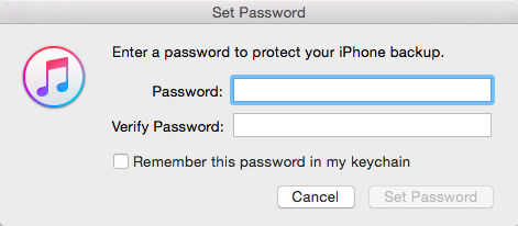 cant turn off encrypt iphone backup