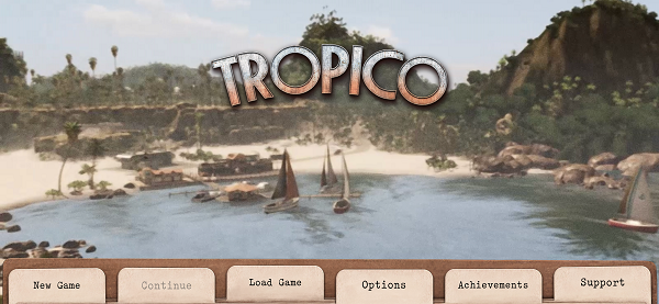 Tropico Title Screen