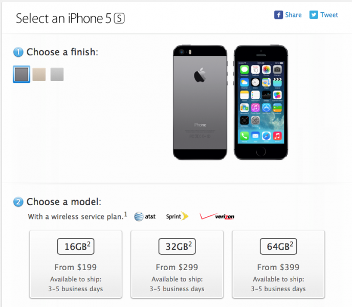 Apple Now Selling Unlocked Sim Free Iphone 5s